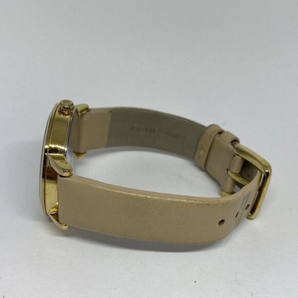 Kate Spade New York Metro 0073 Women Beige Leather Analog Dial Wrist Watch MP653 main image 8